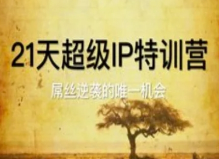 21天超级IP特训营，屌丝逆袭的唯一机会-百赚智库