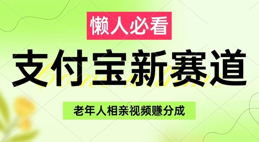 支付宝新赛道，利用老年人相亲视频，挣分成收益，轻松月入过W，操作简单-百赚智库