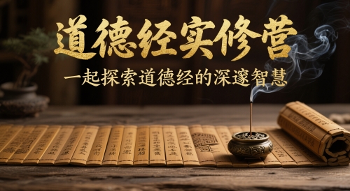 道德经实修营，一起探索道德经的深邃智慧-百赚智库