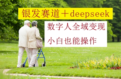 银发赛道+deepseek数字人全域变现，小白也能操作-百赚智库