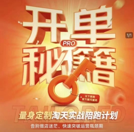 淘宝开单秘籍PRO，量身定制淘天实战陪跑计划，告别做店迷茫、快速突破运营瓶颈期(更新)-百赚智库